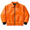 Flame Skull Leather Jacket