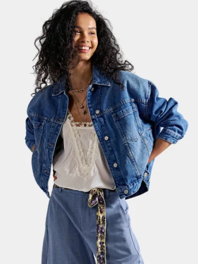 Free People Opal Swing Denim Jacket