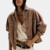Free People Opal Swing brown Denim Jacket