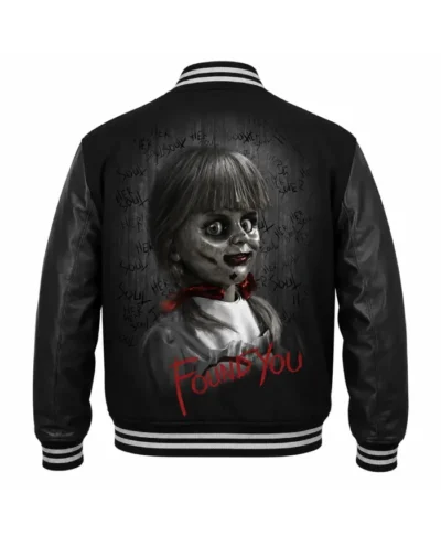 Halloween Annabelle Black Letterman Jacket