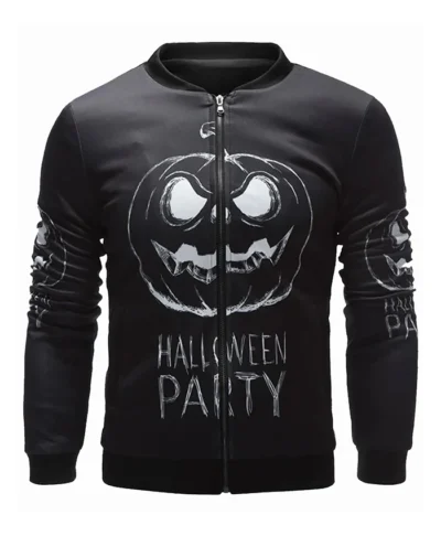 Halloween Black Bomber Jacket