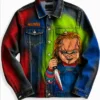 Halloween Chucky Blue Denim Jacket
