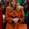 Halloween Nia Vardalos Pumpkin Orange Coat