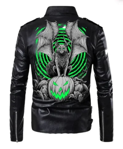 Halloween Spiked Leather Jacket