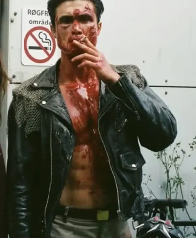 Her Private Hell Charles Melton Leather Jacket