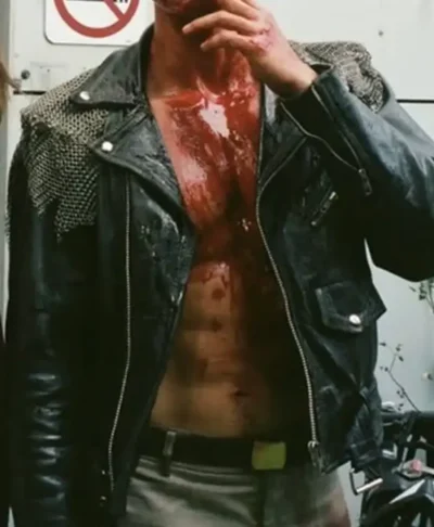 Her Private Hell Charles Melton Leather Jacket