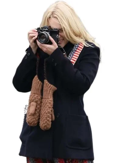I Play Rocky 2026 AnnaSophia Robb Black Wool Coat
