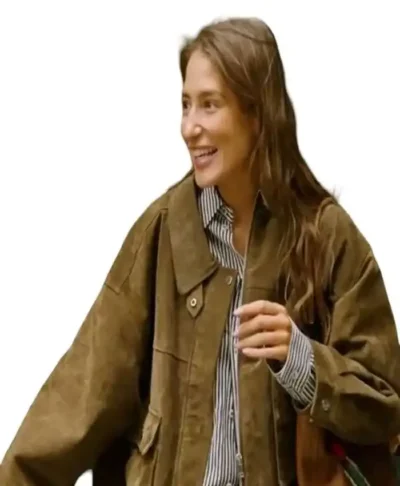 In the City Season 1 Amanda Batula Brown Suede Jacket