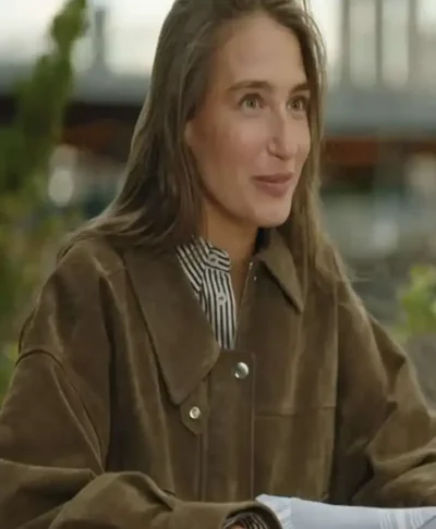 In the City Season 1 Amanda Batula Brown Suede Jacket
