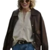 In the City Season 1 Lindsay Hubbard Brown Leather Jacket