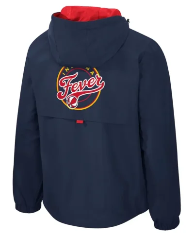 Indiana Fever Navy Quarter-Zip Jacket