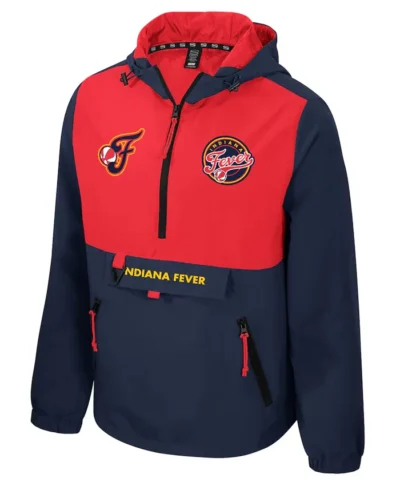 Indiana Fever Navy Quarter-Zip Jacket