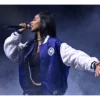 Inter Milan Fanatics Fest NYC 2026 Blue Satin Varsity Jacket