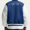 Inter Milan Fanatics Fest NYC 2026 Blue Satin Varsity Jacket