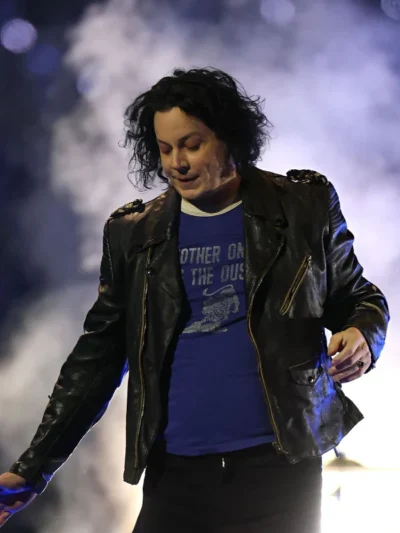 Jack White Halftime Show Leather Jacket