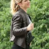 Jacqueline Byers NCIS NY 2026 Brown Leather Jacket
