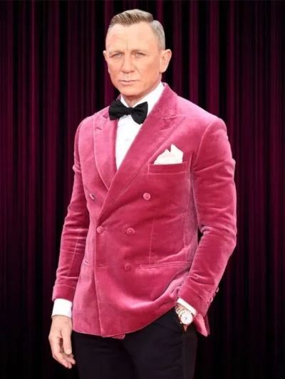 James Bond Pink Tuxedo Suit