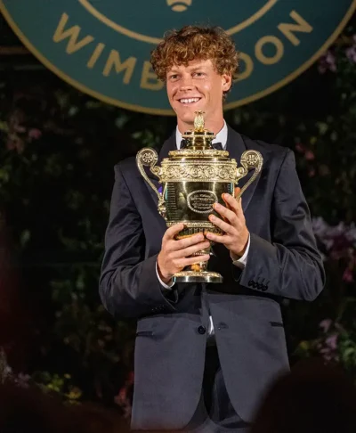 Jannik Sinner Wimbledon Black Suit