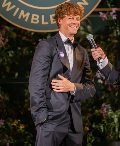 Jannik Sinner Wimbledon Black Suit