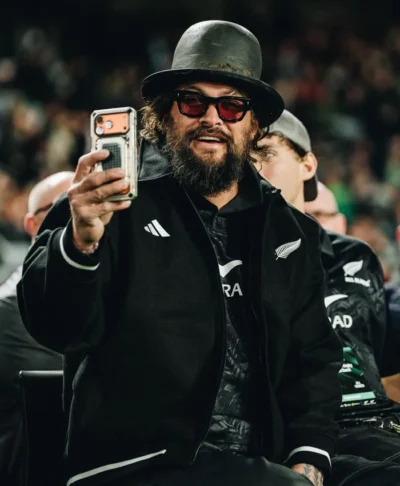 Jason Momoa Adidas All Blacks Bomber Jacket