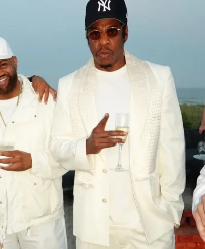Jay-Z Michael Rubin White Party 2026 White Blazer