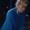 Jean Smart Hacks Season 4 Blue Quilted Jacket