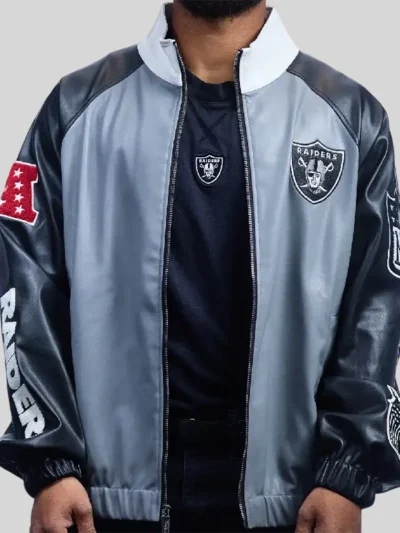 Jeff Hamilton Raiders Vegan Leather Jacket