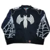 Jeff Hamilton Vintage Spider-Man Black Varsity Jacket