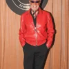 Jeff Hamilton We The Best Premium Red Croc Leather Jacket