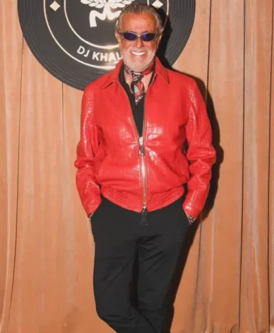 Jeff Hamilton We The Best Premium Red Croc Leather Jacket