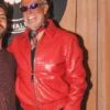 Jeff Hamilton We The Best Premium Red Croc Leather Jacket