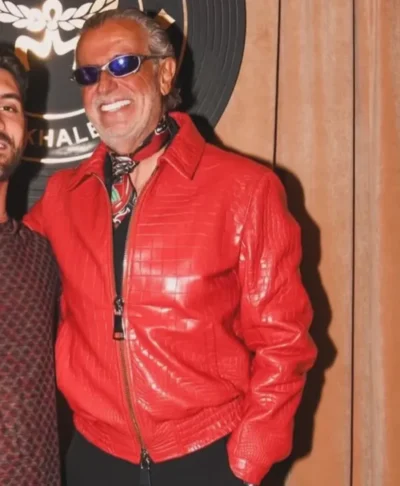 Jeff Hamilton We The Best Premium Red Croc Leather Jacket