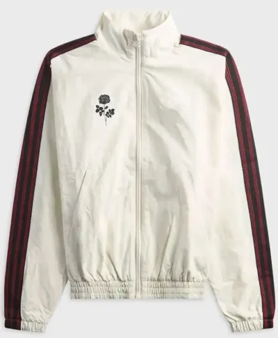 Jessica Alba 2026 White Track Jacket
