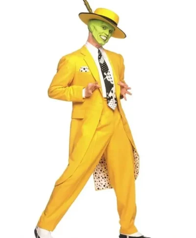Jim Carrey The Mask Movie Yellow Costume Suit