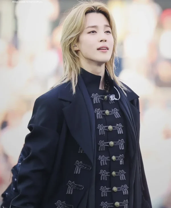 Jimin Dior Arirang Paris Tour Black Wool Coat
