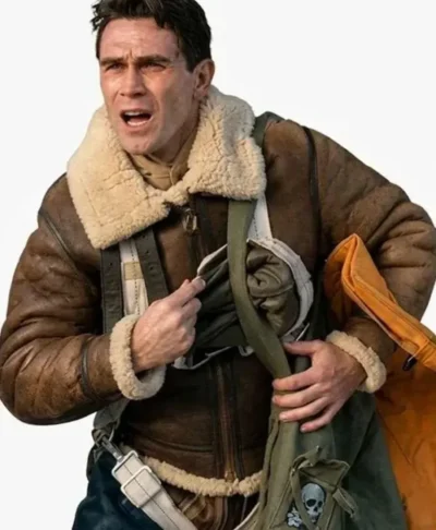 Jimmy 2026 KJ Apa B3 Bomber Leather Jacket