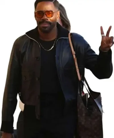 Jimmy Kimmel Colman Domingo Leather Jacket