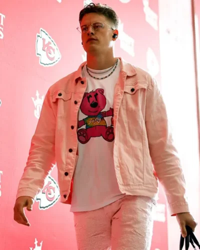 Joe Burrow Pink Cotton Suit