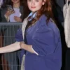 Joey King PFW 2026 Blue Jacket