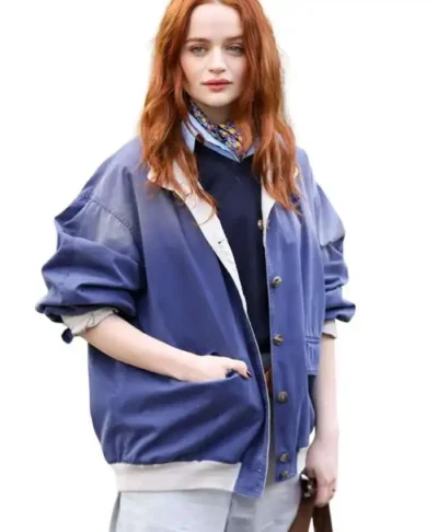 Joey King PFW 2026 Blue Jacket