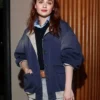 Joey King PFW 2026 Blue Jacket