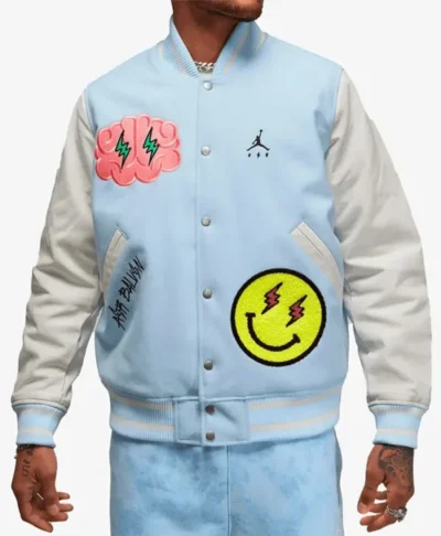 Jordan x J Balvin Black Varsity Jacket