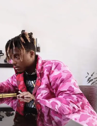 Juice Wrld Camouflage Puffer Winter Jacket