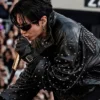 Jungkook Custom Balenciaga Arirang Paris Tour Studded Jacket for sale