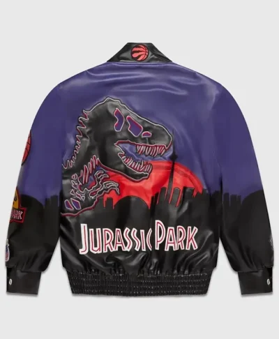 Jurassic Park Leather Varsity Jacket