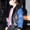 Justin Bieber Leather Bomber Jacket