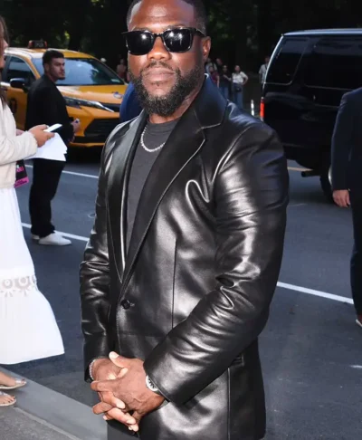 Kevin Hart 72 Hours Premiere Black Leather Blazer