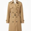 Kristin Scott Thomas Brown Coat