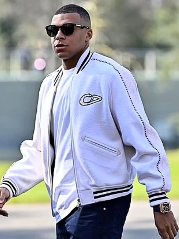Kylian Mbappe Christian Dior Varsity Jacket for sale