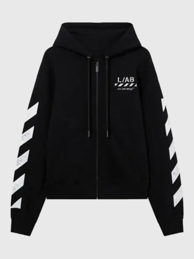 L-AB Core Diagonal Zip Hoodie
